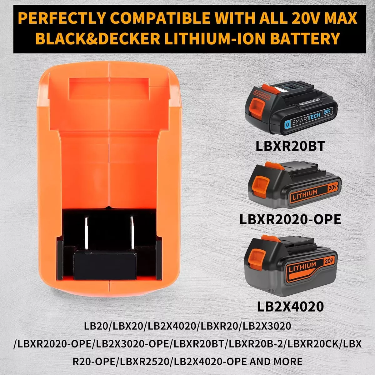 Black+decker LBXR20CK 20V Max Lithium-Ion Battery and Charger