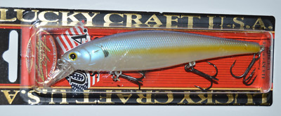 lucky craft pointer 128 128sp 5'' 1oz jerkbait  suspending chartreuse shad