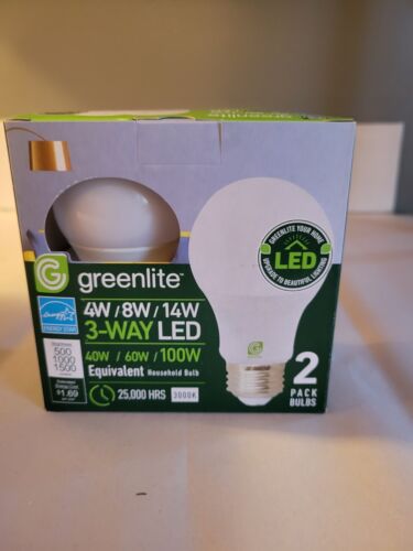 Greenlite 3-way LED 4W/8W/14W Two Pack - New in Box - Picture 3 of 6