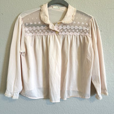 Vintage Philmade Night Gown Top Light Pink