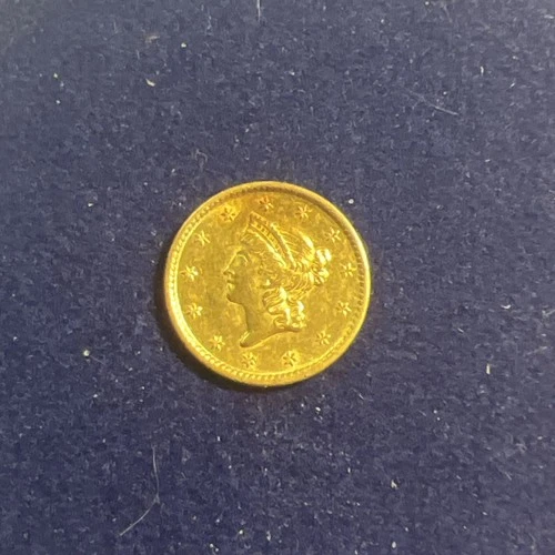 1851 Type 1 Liberty Coronet Gold One Dollar $1 Type US Coin