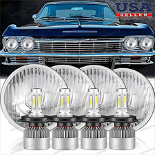 For Chevy Impala El Camino 5.75 5-34 Headlights Sealed Beam 4pcs