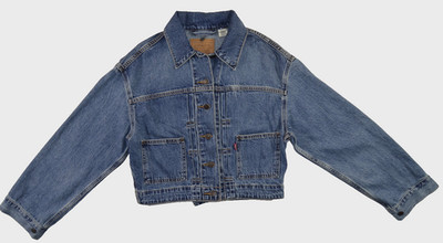 Neu Levis Tailored 90er Trucker Jeansjacke Größe S SMALL Größe 8 10 Damen Typ 1