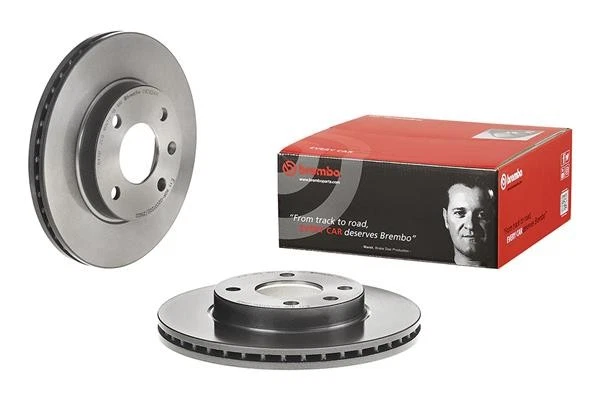 2x BRAKE DISC 09.C824.11 FOR VAUXHALL OPEL D10/B10XE 1.0L 3cyl VIVA 1.0L 3cyl - Image 3 of 4