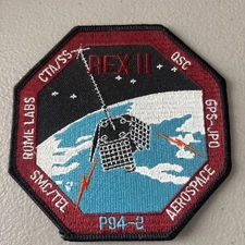 NASA REX II satellite. GPS-JPO. Rome Labs. P94-2 patch