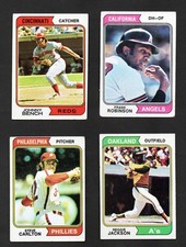 1974 Topps Reggie Jackson, Steve Carlton, Johnny Bench, Robinson.....HOF