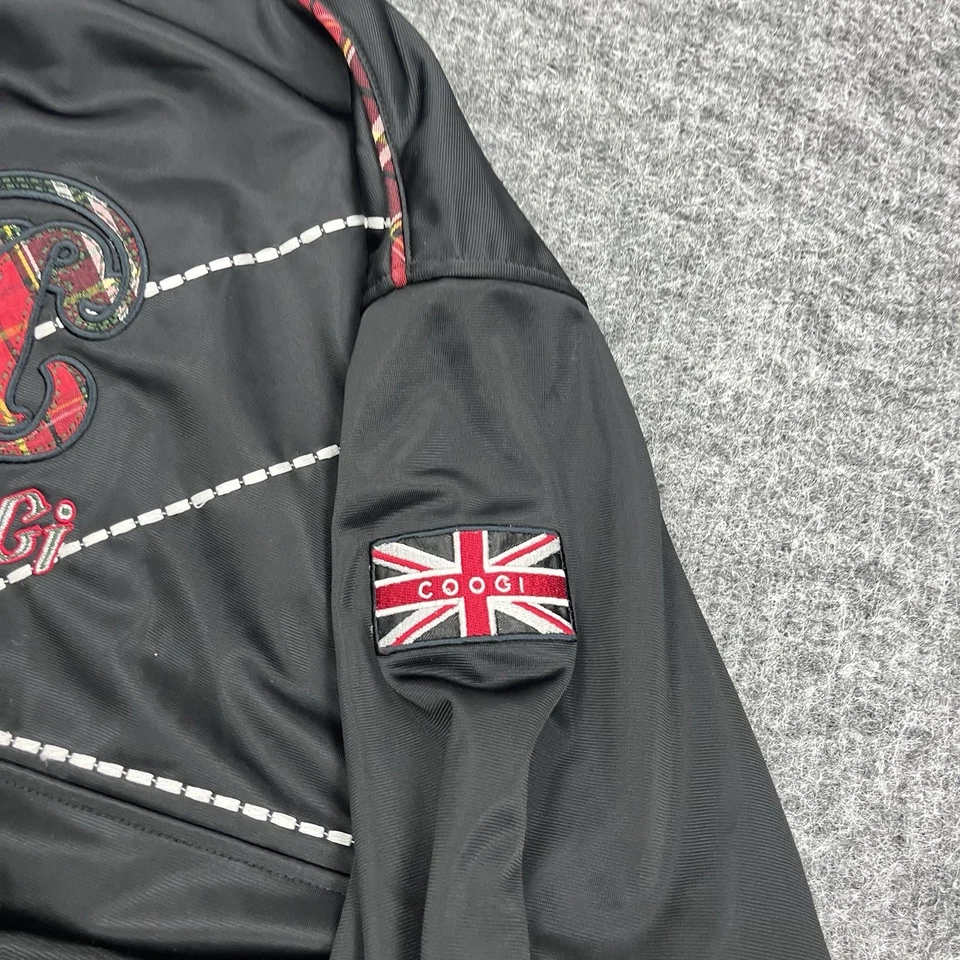 Coogi Track Jacket Mens XXXL 3XL Black Full Zip Hip Hop Rap Streetwear - Image 3 of 4