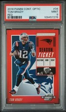 2018 Panini Contenders Optic 34 Tom Brady Red 087199 Psa 9 Color Match 2018 Panini Contenders Optic 34 Tom Brady Red 087199 Psa 9 Color Match