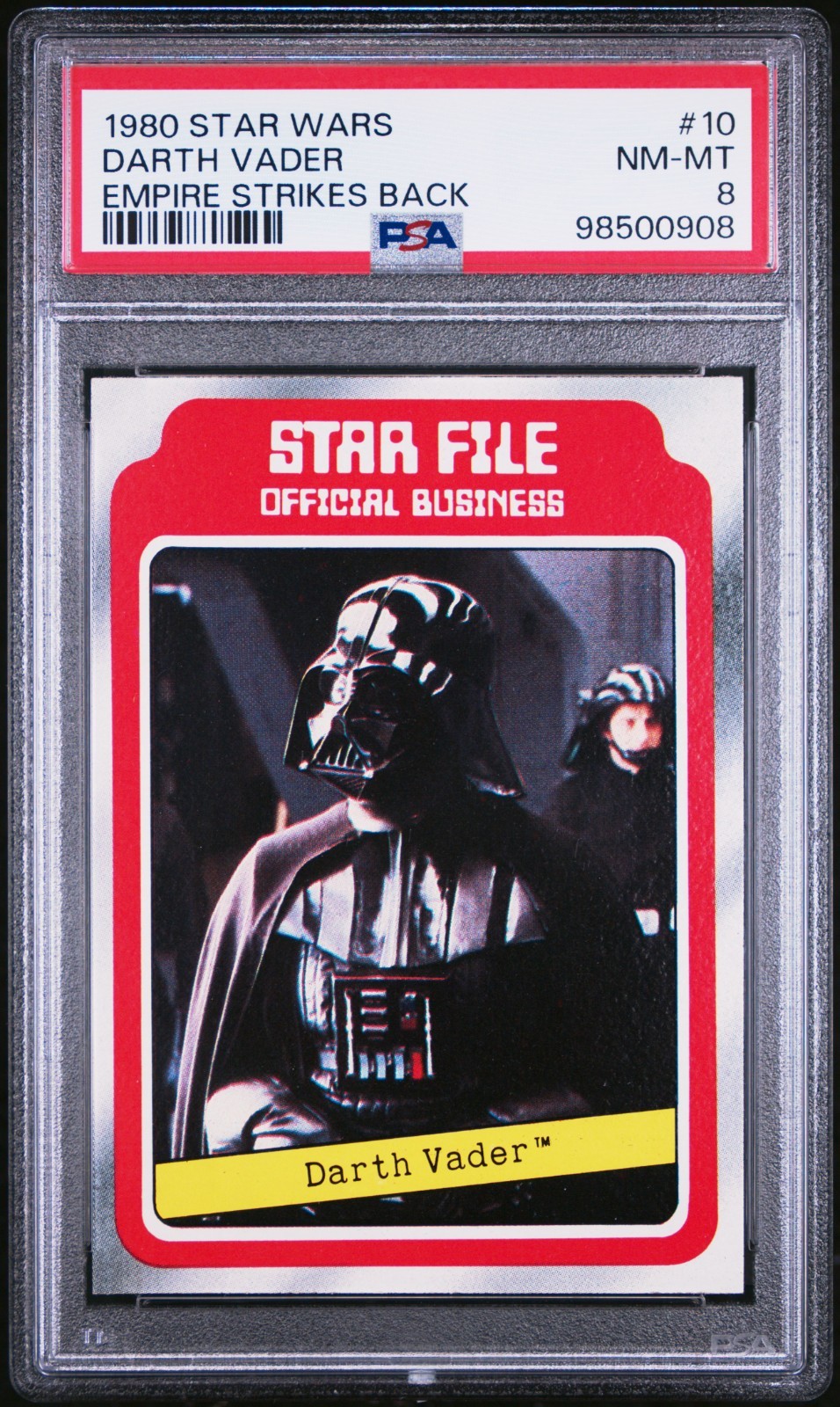 1980 Star Wars Darth Vader Empire Strikes Back  #10 PSA 8