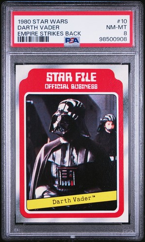 1980 Star Wars Darth Vader Empire Strikes Back  #10 PSA 8
