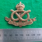 WW1 South Staffordshire Regiment Cap Badge Brass Economy