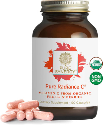 Pure Radiance C | Organic Vitamin C Capsules | 100% Natural, Whole Food, Non-Gmo