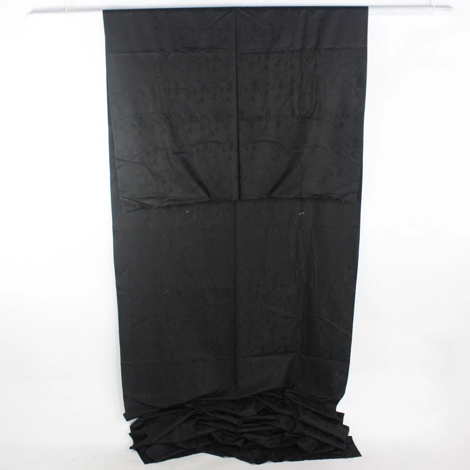 Tela acolchada de algodón damasco negro 44" x 5 yardas Foto 2 de 4