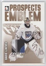 2004-05 ITG Heroes and Prospects Emblem Gold /10 David LeNeveu #GUE-6 1p0