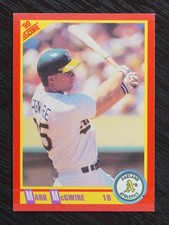 1990 Score Mark McGwire Oakland Athletics #385 Baseball Card