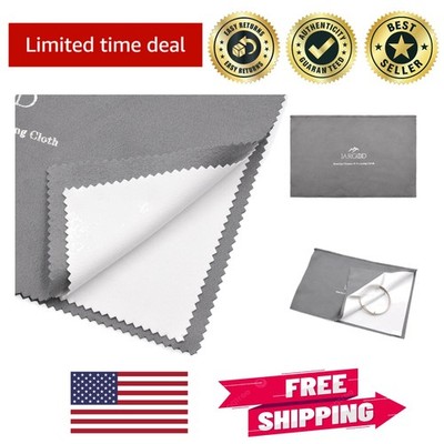 Luxury Microfiber Silver Polishing Cloth 11'' x 14'' - Perfect for Jewelry Lovers