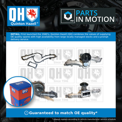 Water Pump fits ALFA ROMEO 164 2.5 92 to 98 AR66201 Coolant QH 60513151 60555347