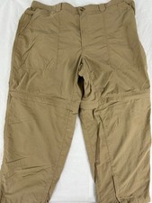 EXOFFICIO beige INSECT SHIELD Convertible pants Men's XL 40 - 42 x 28