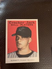 2004 Topps Cracker Jack Mini Sticker (Upside Down Error) #225 AJ Burnett
