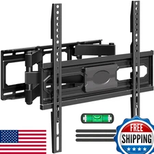 EconoMe TV Mount 32-65" Full-Motion Dual-Arm Tilt Swivel VESA 400x400 99lb
