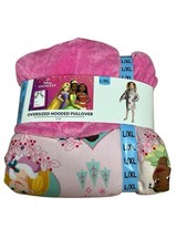 Character Kids Oversized Long Sleeve Hooded Pullover Robe Disney Princess L/XL