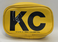 Single Vintage Hilites Kc Rectangle Fog Light Vinyl Cover Yellow