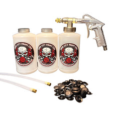 Complete Pro Undercoating Gun - 2 Wand Kit 3 W Quart Bottles