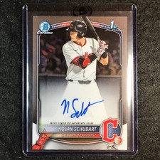 2025 Bowman Draft NOLAN SCHUBART Chrome Prospect 1st Bowman Auto Base #NS (B)