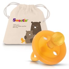 Natural Rubber Baby Pacifier Rounded Nipple 0-6 Months