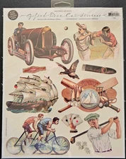 Creative Gifted Stickers, Vintage Sports Racing/Sailing/Baseball/Golf/Bike/Cigar