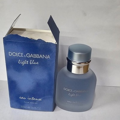 D & G Light Blue Eau Intense By D&G 1.7/1.6 ozEdp Spray For Men New In Damae Box
