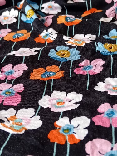 Ladies Short Sleeve Floral A-line Tunic / Short Dress Uk 16 31.5" Length - Foto 11 di 16