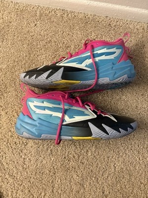 PUMA Scoot Zeros Northern Lights Basketball Shoes Pink Blue Black