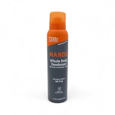 Mando Whole Body Deodorant Invisible Spray 72Hr Mt Fuji 3.6 oz Aluminum Free