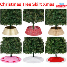 Christmas Tree Skirt Xmas Base Floor Mat Tree Cover Tree Collar Party Decoration
