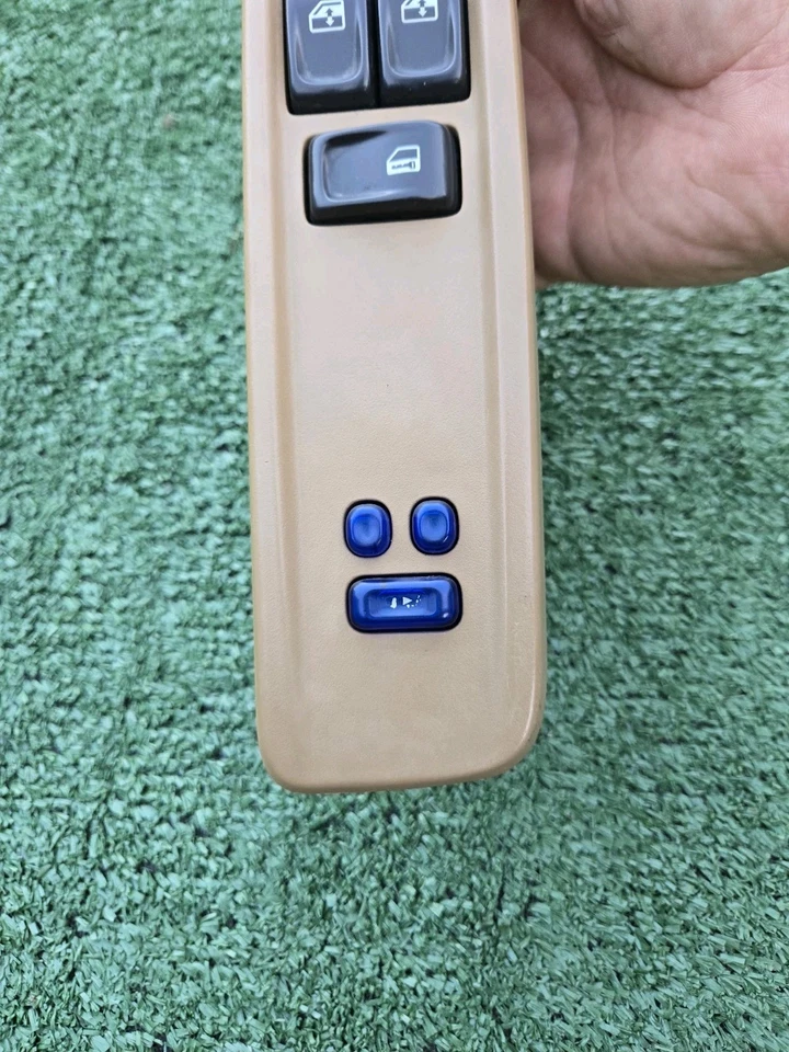 2002 - 2005 Envoy /Bravada / Rainier Master Power Window Switch 原始设备制造商 棕褐色 米色 — 第 3/4 张图片