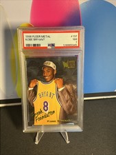 1996 Fleer Metal Kobe Bryant ROOKIE CARD RC #137 PSA 7 NM Fresh FOUNDATION. rookie card picture