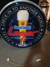 BINDING LAGER LEUCHTREKLAME-SELTEN!