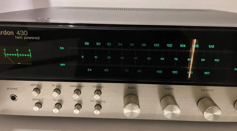 Receptor/sintonizador Harman Kardon HK430 de colección doble alimentación vendido como está Foto 3 de 4