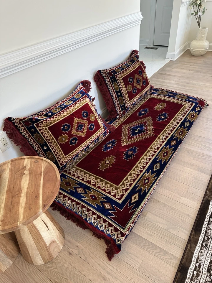 Sofá de piso árabe, cojín de piso turco, sofá vintage, sofá de mediados de siglo Foto 4 de 4