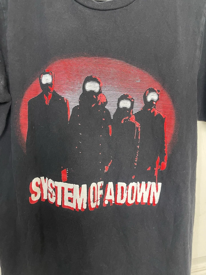 Vintage 2000s System of a Down Metal Band T Shirt Adult S-M? Rock Promo Mens - Image 3 of 4