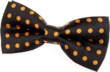 Classic Polka Dots Woven Microfiber Pre-tied Bow Tie 5" 