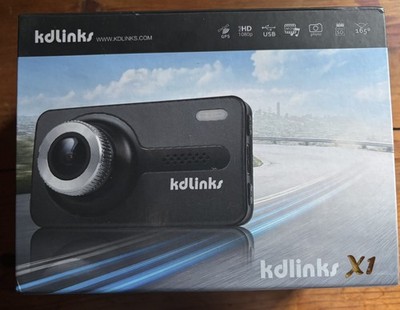 KDLINKS X1 Super Wide Angel 165° HD Car Dash Cam Camcorder GPS Dashcam Camera