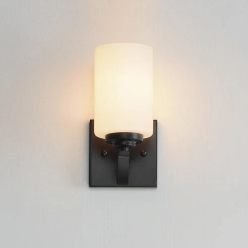 Maxim Lighting 20030SWBK Deven 1 Light 4.75 inch Black Wall Sconce Wall Light - Picture 3 of 5