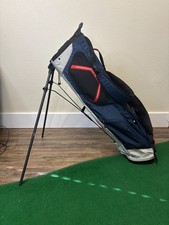 Ping Lightweight Stand Golf Bag, Blue, Rain Cover, Double Strap, Logo on bag 