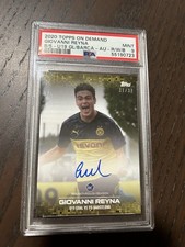 2020 Topps On Demand Gio Giovanni Reyna PSA 9 RC Rookie On Card Auto Autograph. rookie card picture