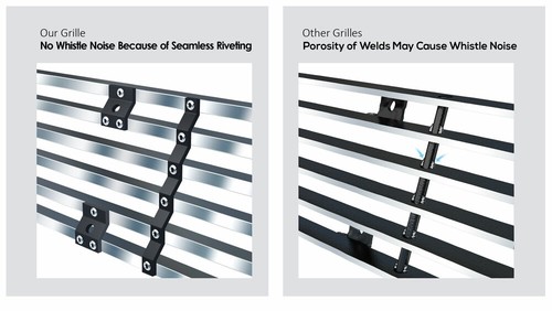 Fits 2007-2009 Saturn Aura Main Upper Silver Billet Grille Grill Insert - Picture 6 of 7