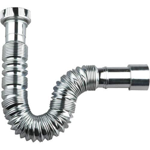 MONTSERRAT SIFONE Cromato Estensibile con Dado in PLASTICA per Bagno (1" (B7k)