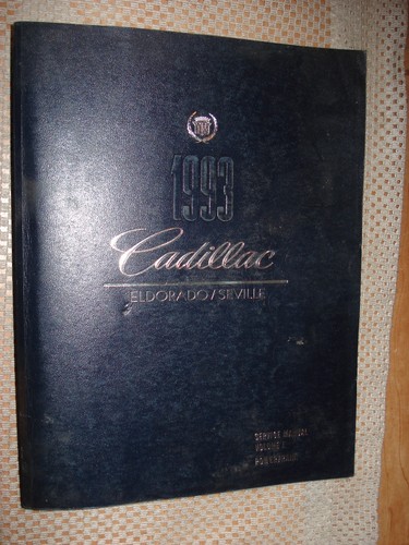 1993 CADILLAC SEVILLE ELDORADO SHOP MANUAL SET ORIGINAL SERVICE BOOKS REPAIR - Picture 3 of 4