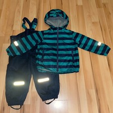impidimpi Regenanzug Gr.86/92 Regenjacke Regenhose gefüttert 1-2 Jahre Blau TOP